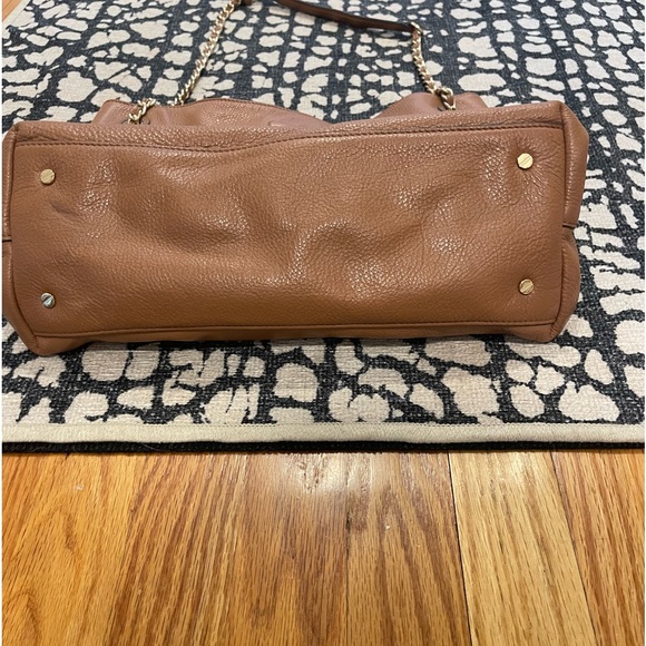 Tory Burch Brown Gold Chain Leather Shoulder Bag - Picture 8 of 10
